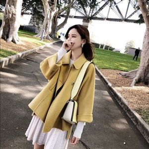 New 100% wool loose fit jacket